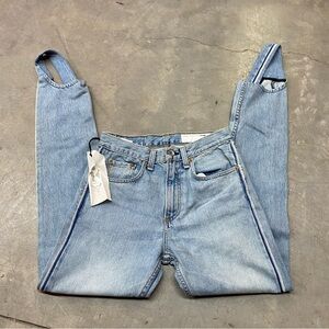 rag & bone Classic Blue Denim Stirrup Jeans